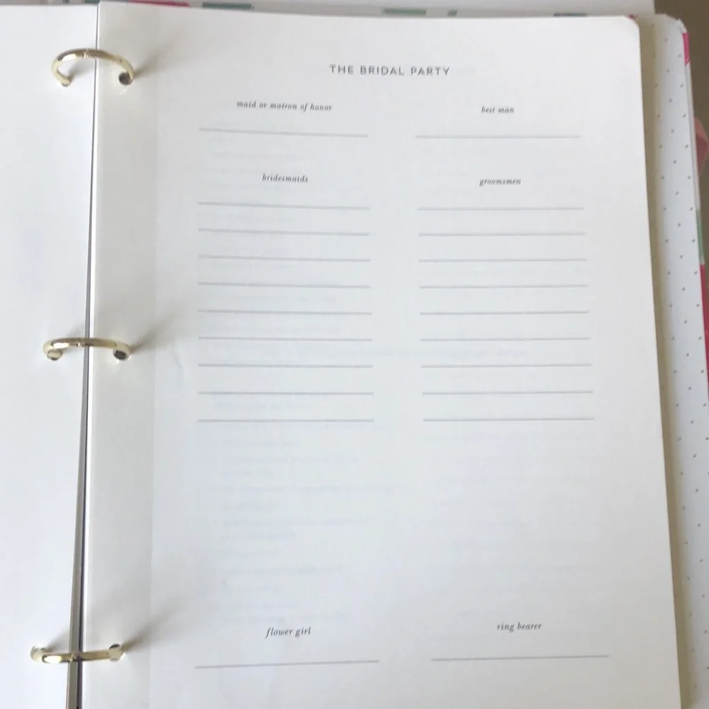 Kate Spade New York Bridal Planner - Brushy Rose Bridal Planner (NWT)